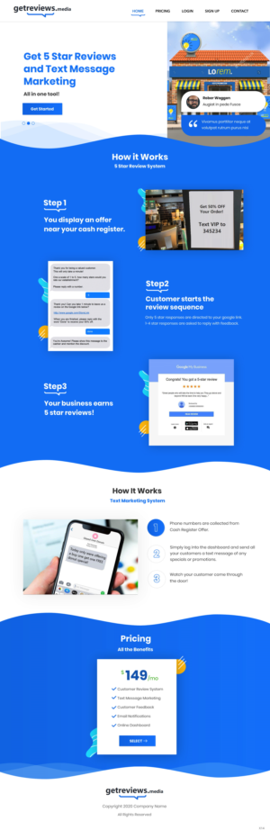 Landing Page-Design von pb für dieses Projekt | Design: #24503676