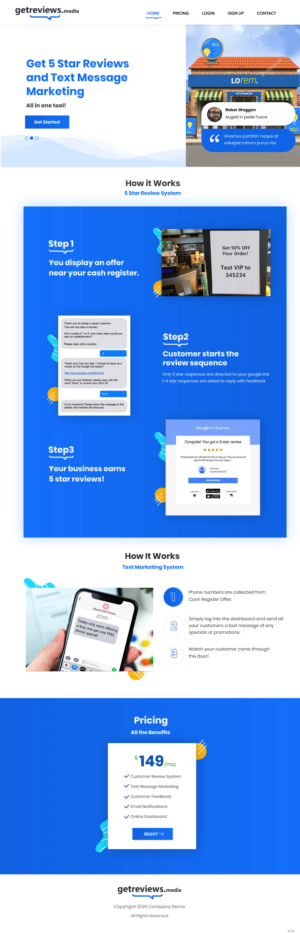 Landing Page-Design von pb für dieses Projekt | Design: #24503677