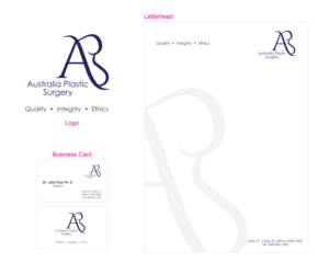 Schreibwaren-Design von Creative Department für Australia Plastic Surgery | Design #24509857