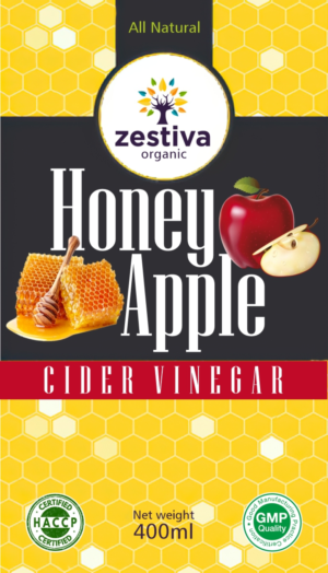 Honey apple cider vinegar label  | Diseño Gráfico por DesignART