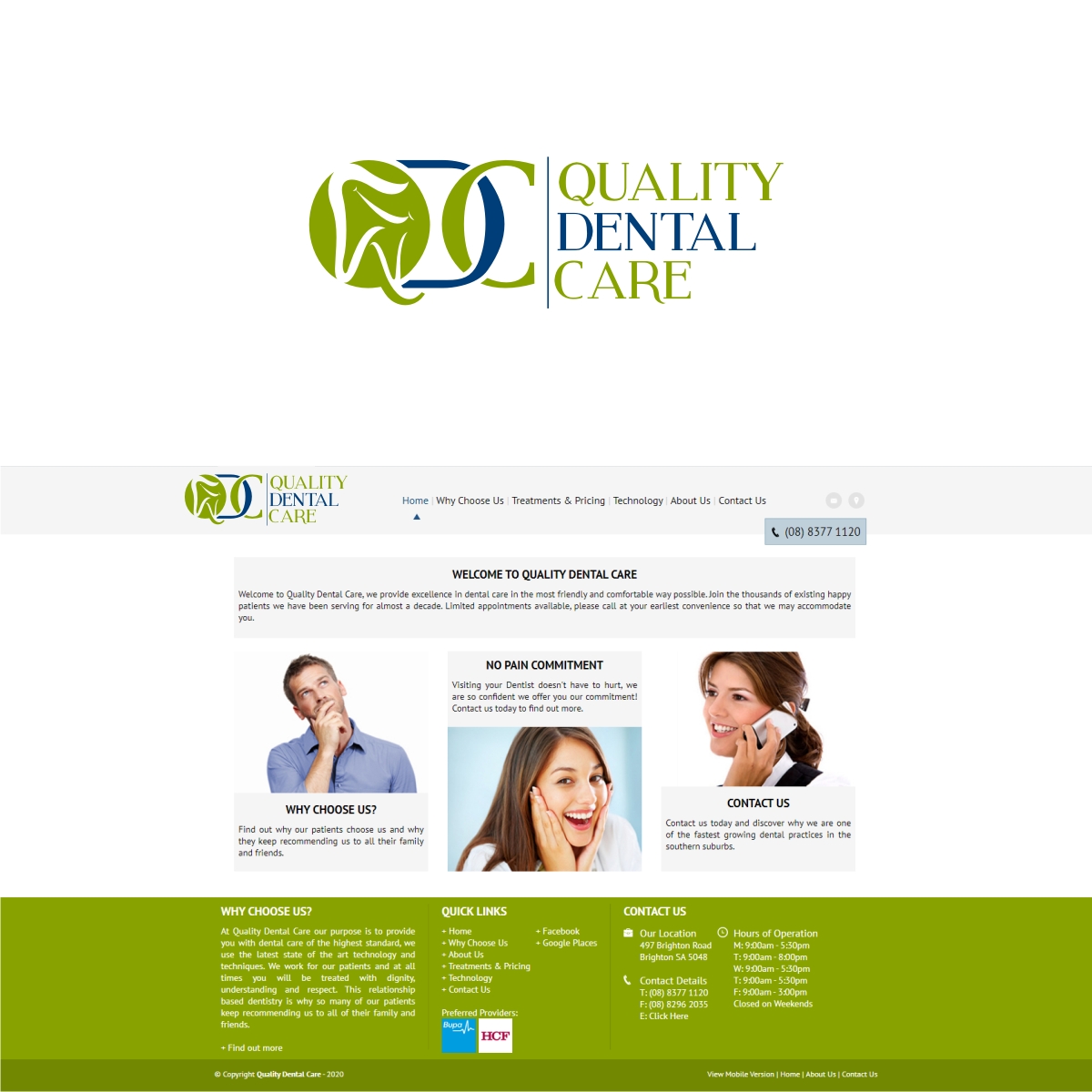 Logo Design by e-graphics for Quality Dental Care | Design #24504616