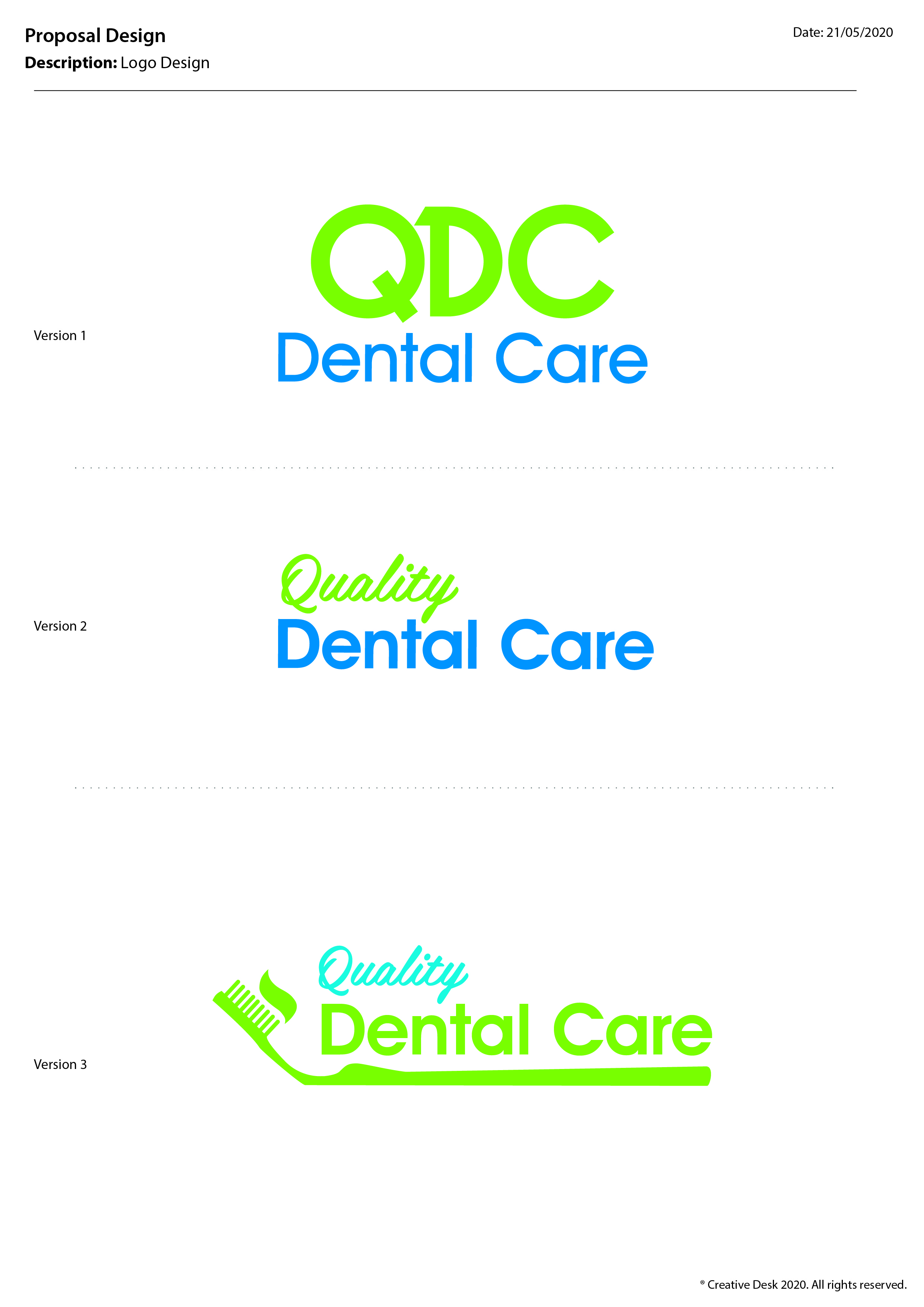 Logo Design by Creative Desk for Quality Dental Care | Design #24513948