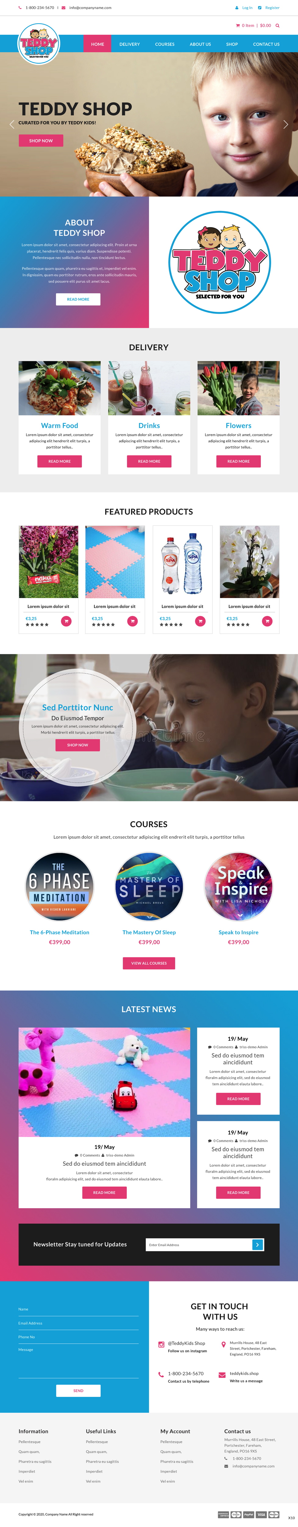 Design Shopify par pb pour Teddy Kids | Design #24503702