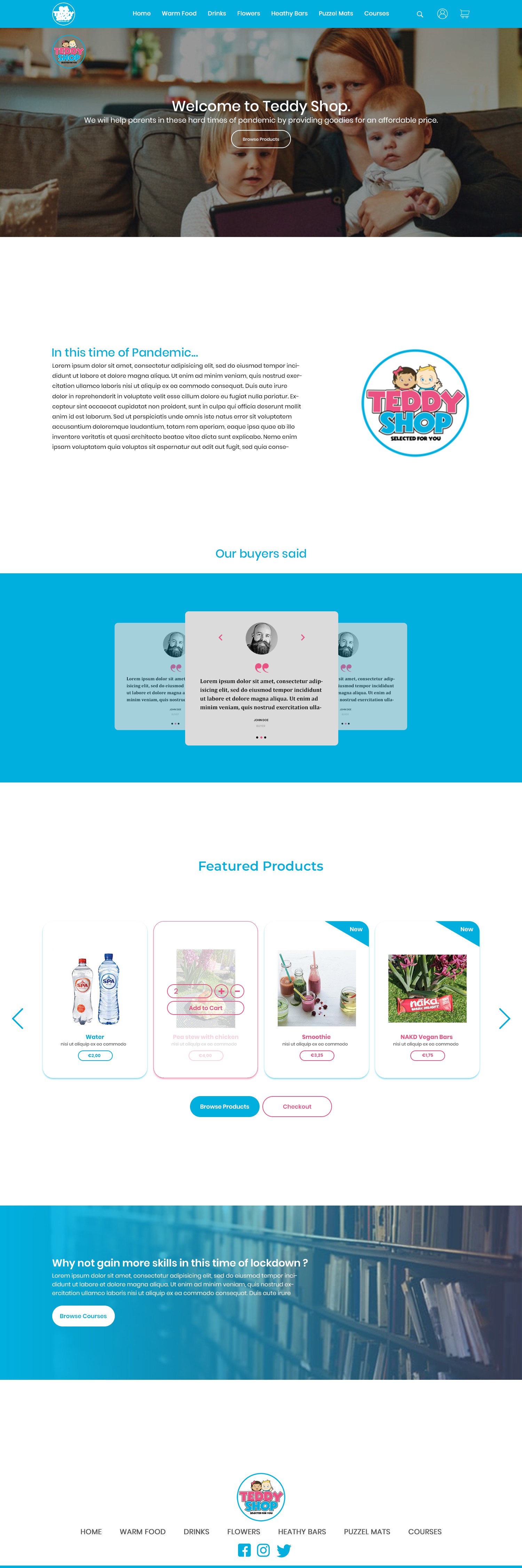 Diseño de Shopify por Dreasigner para Teddy Kids | Diseño #24497328