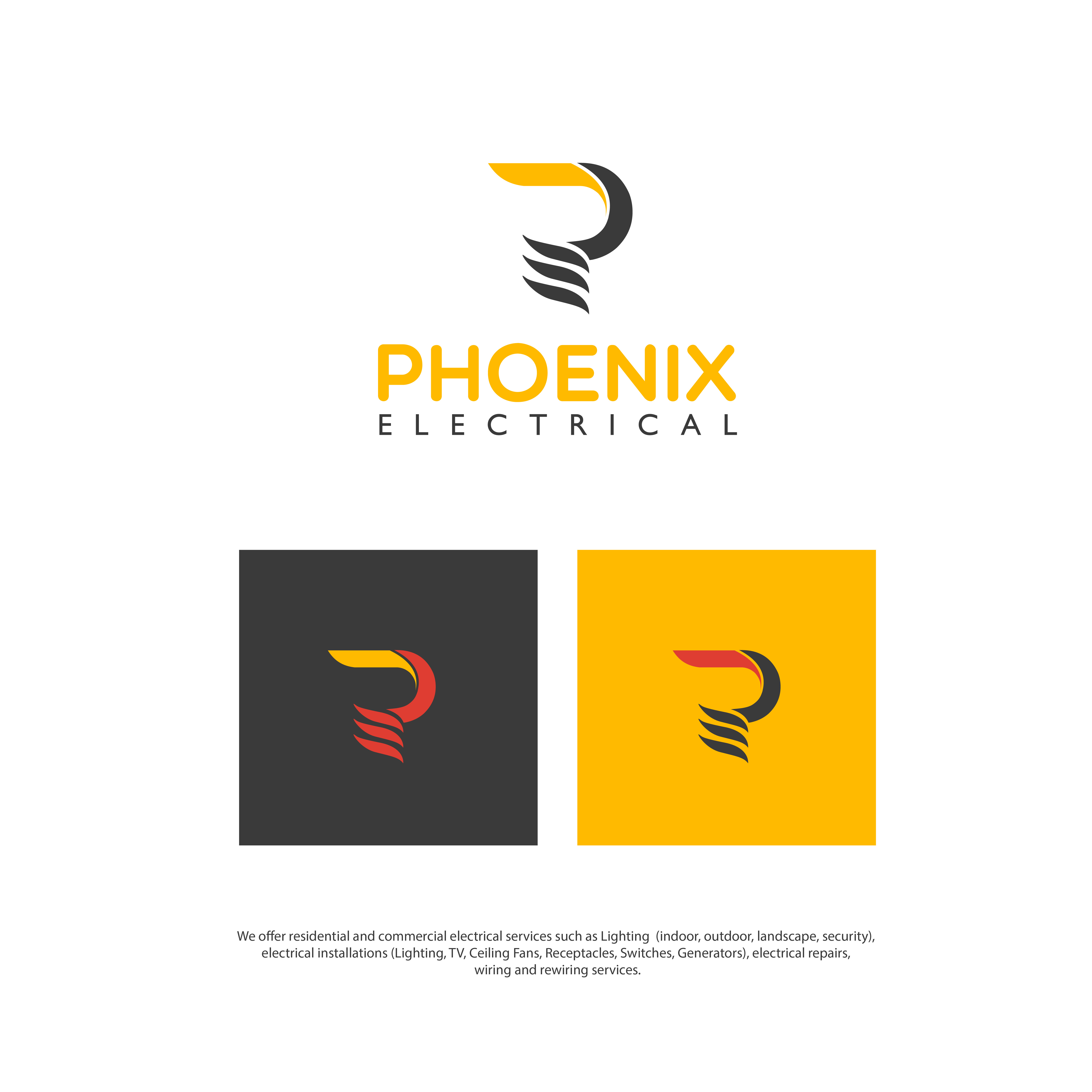 Diseño de Logo por digitaljoshlive para Phoenix Electrical LLC | Diseño #24492001