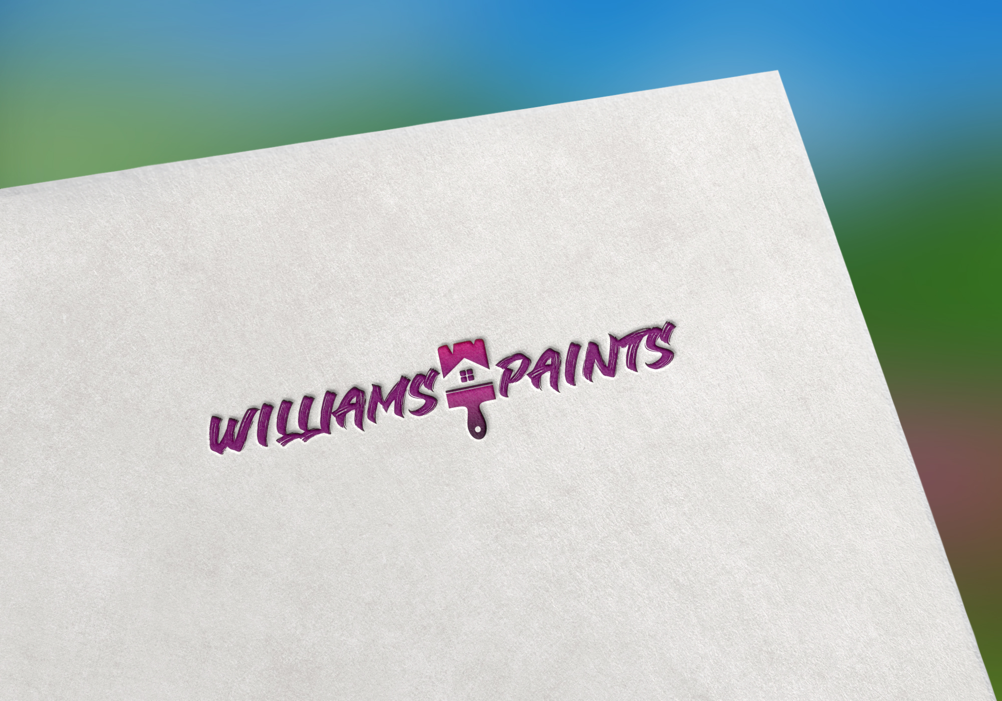 Logo Design by Logozone_xo for Williams Paints  | Design #24509517