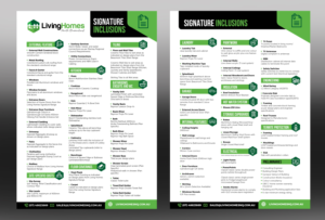Australian home builder requires inclusion list design | Flyer-Design von rkailas