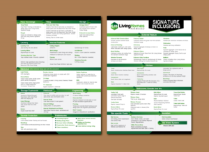 Australian home builder requires inclusion list design | Design de Flyer par meet007