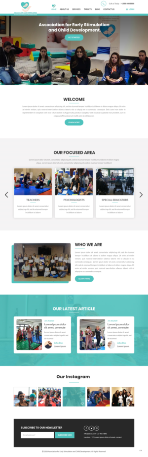 Web Design by pb for Asociación de Estimulación Temprana y Desarrollo Infantil | Design: #24511759