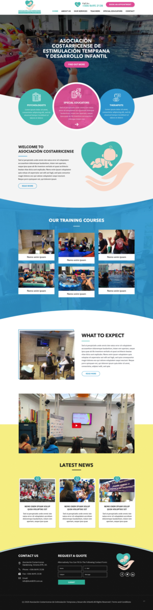 Web Design by pb for Asociación de Estimulación Temprana y Desarrollo Infantil | Design: #24511761