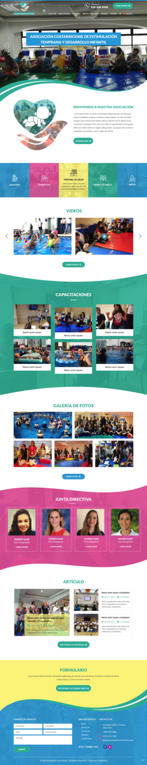 Web Design by pb for Asociación de Estimulación Temprana y Desarrollo Infantil | Design: #24549590