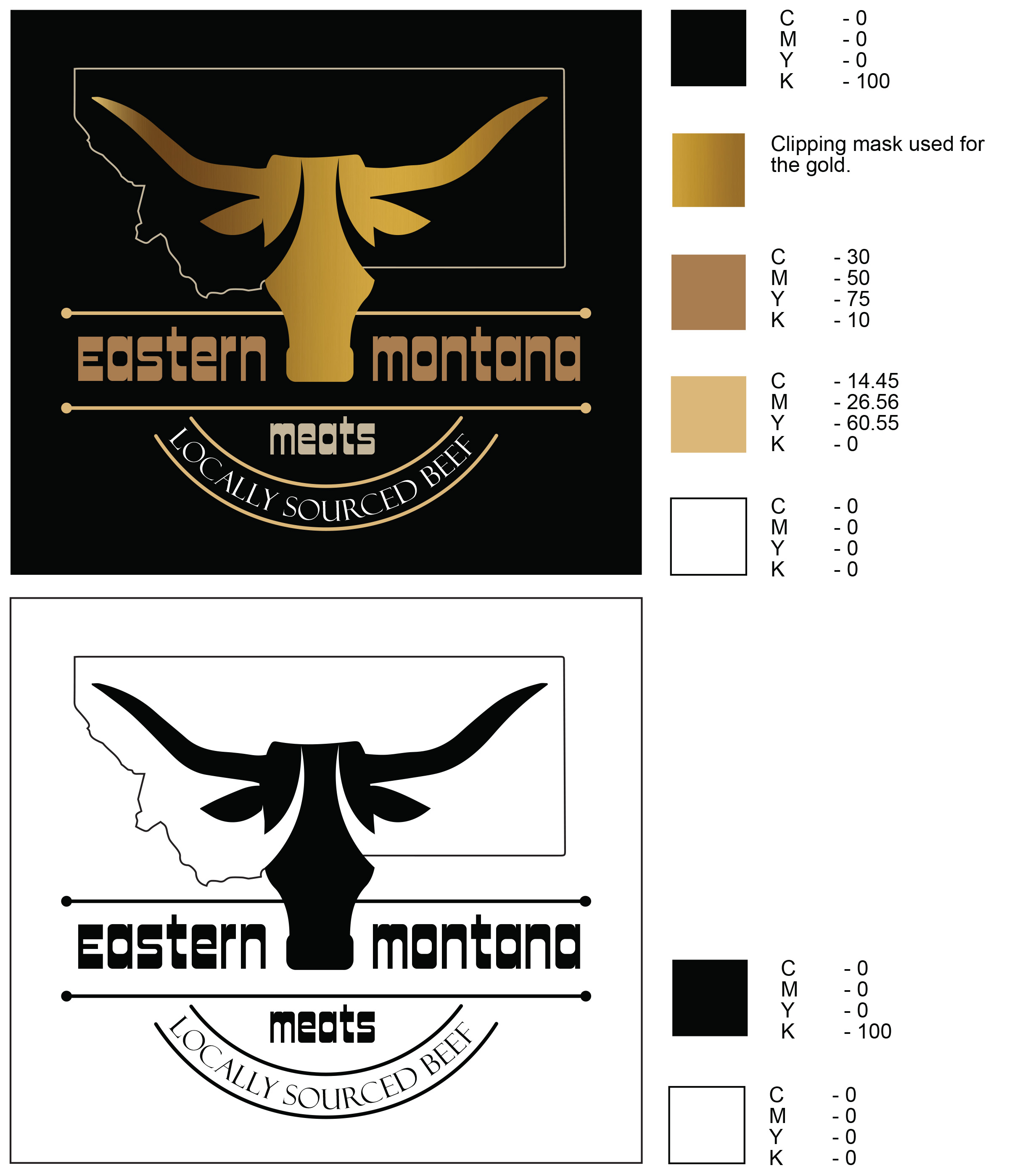 Diseño de Logo por Y-Designs para Eastern Montana Meats | Diseño #24503252