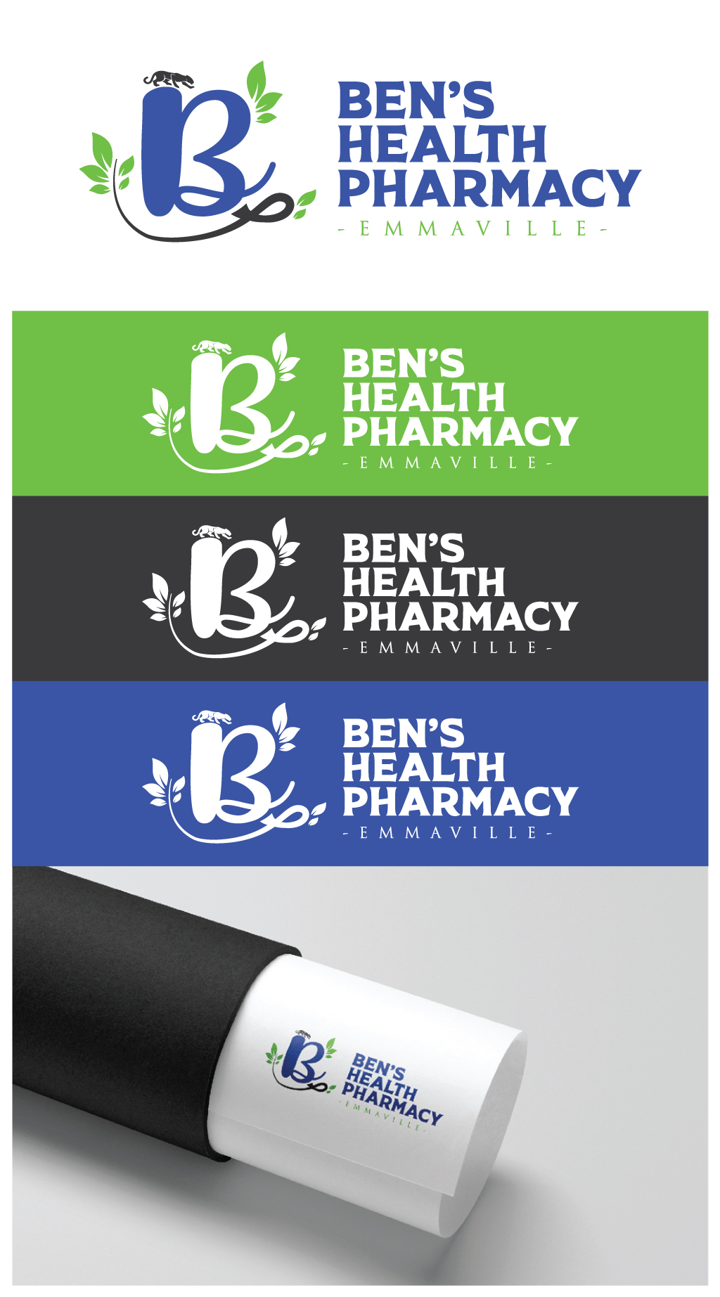 Logo Design by huanggg for Ben's Health Pharmacy | Design #24577477
