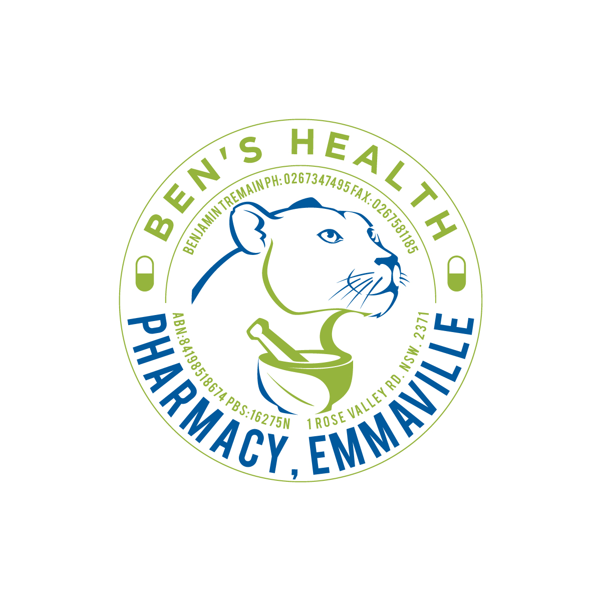 Logo Design by prodesigns99 for Ben's Health Pharmacy | Design #24585243
