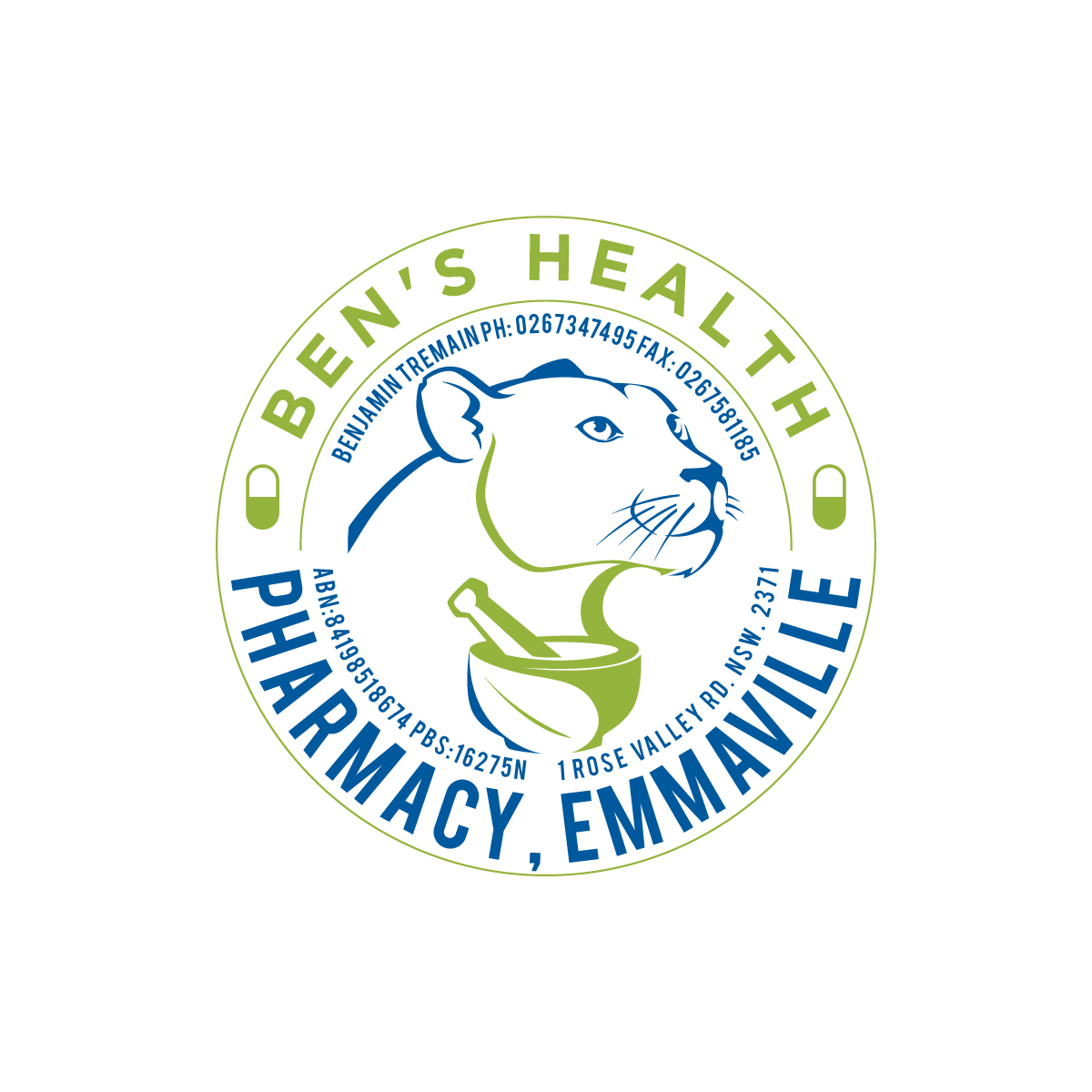 Logo Design by prodesigns99 for Ben's Health Pharmacy | Design #24585244