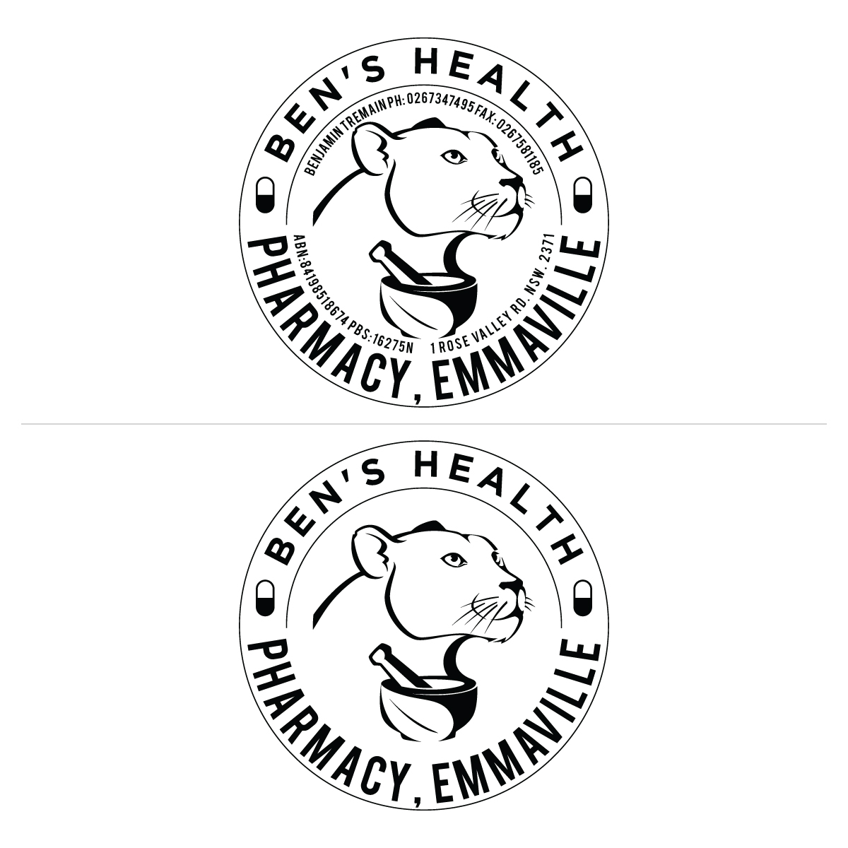 Logo Design by prodesigns99 for Ben's Health Pharmacy | Design #24585783