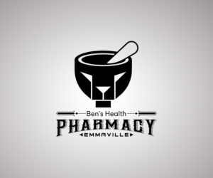 Ben's Health Pharmacy,  Emmaville. (more emphesis on "pharmacy and Emmaville" | Logo Design by Indrawasih