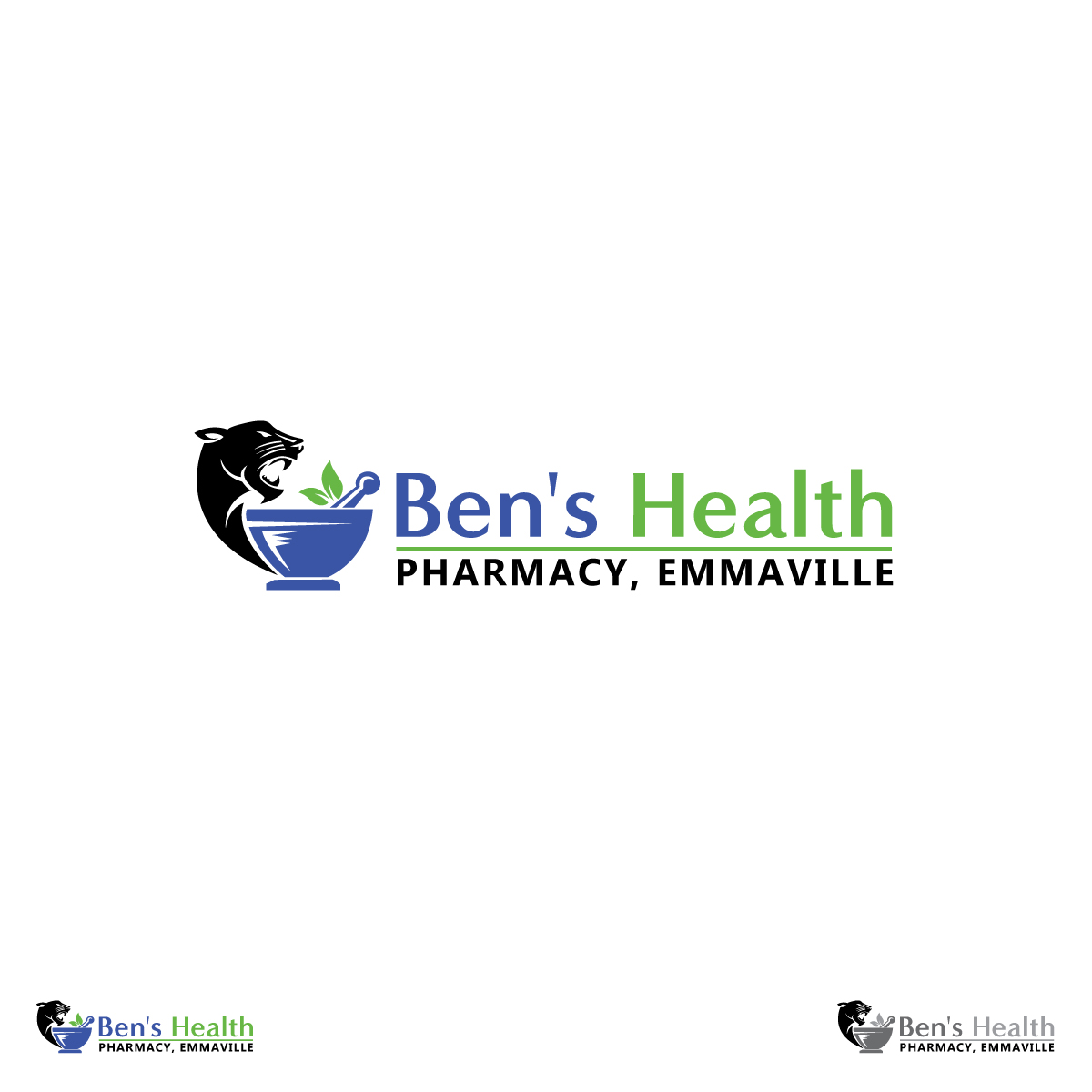 Logo Design by Krish Digiart for Ben's Health Pharmacy | Design #24507789
