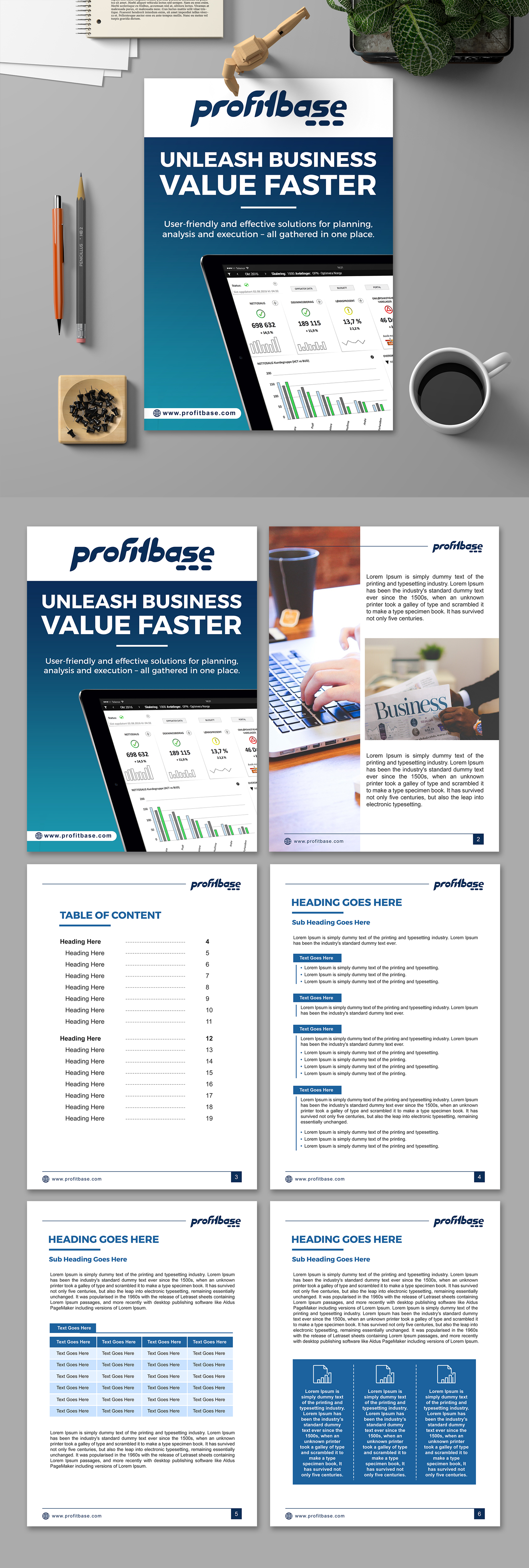 Word-Vorlage-Design von SAI DESIGNS für Profitbase | Design #24994617