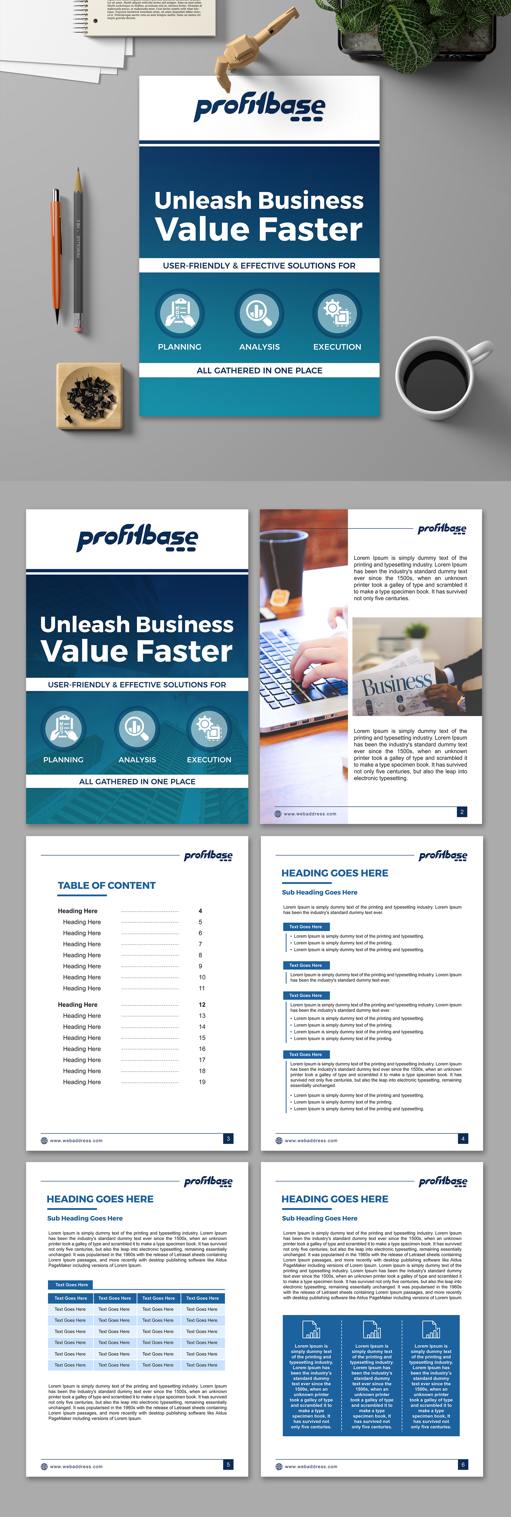 Diseño de Plantilla de Word por SAI DESIGNS para Profitbase | Diseño #25024325