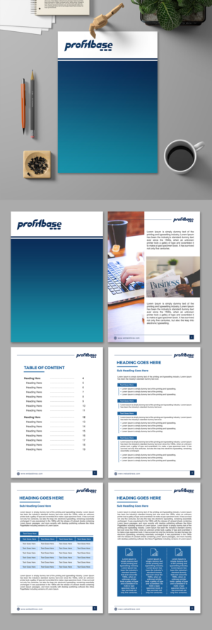 Word Template Design by SAI DESIGNS for Profitbase | Design: #25050593