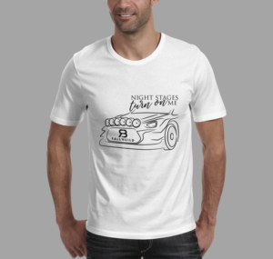 Rally inspired motorsport shirt | T-shirt Design by atularts
