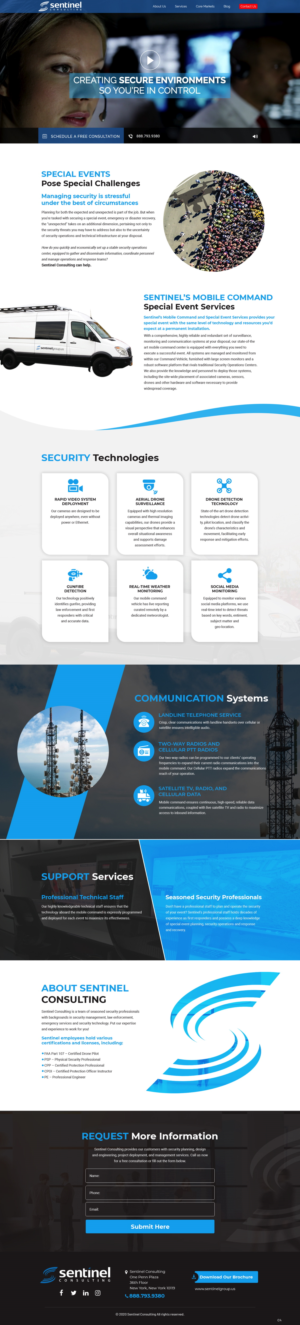 Web Design by pb for Sentinel Consulting, LLC | Design: #24519870