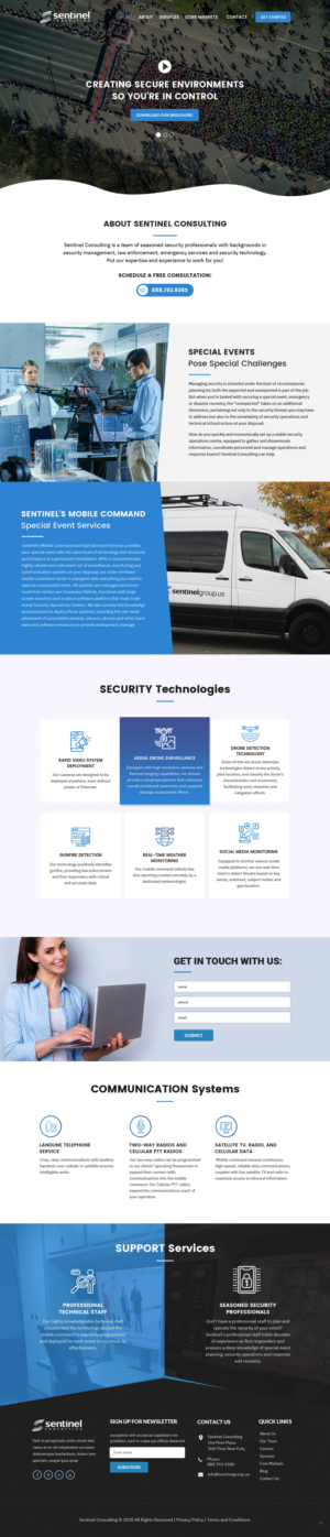 Web Design by pb for Sentinel Consulting, LLC | Design: #24519872