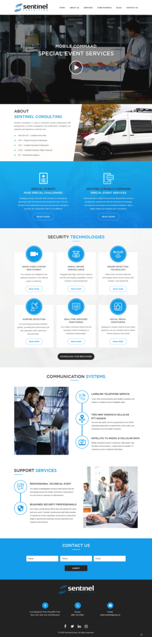 Web Design by pb for Sentinel Consulting, LLC | Design: #24519873