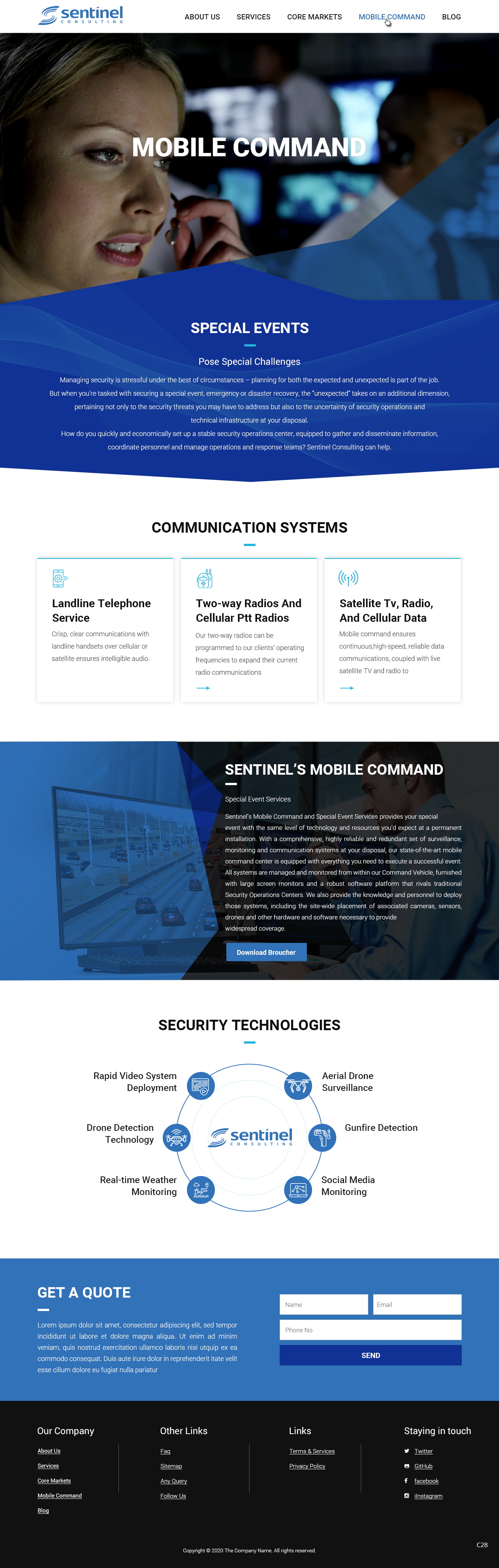 Web Design by pb for Sentinel Consulting, LLC | Design #24519875