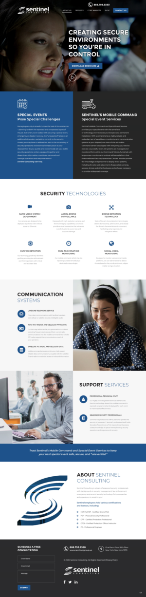 Diseño Web por pb para Sentinel Consulting, LLC | Diseño: #24519876