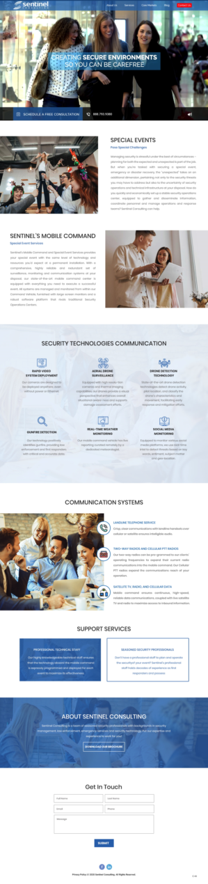 Web Design by pb for Sentinel Consulting, LLC | Design: #24522676