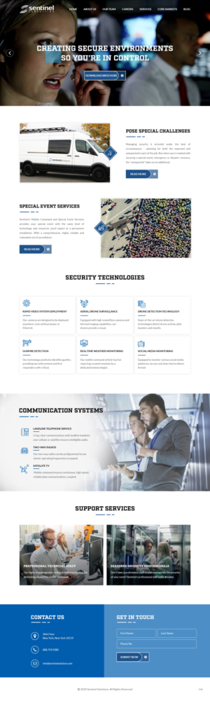 Web Design by pb for Sentinel Consulting, LLC | Design: #24522677