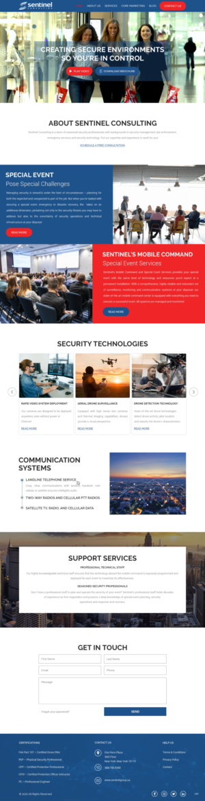 Diseño Web por pb para Sentinel Consulting, LLC | Diseño: #24522679