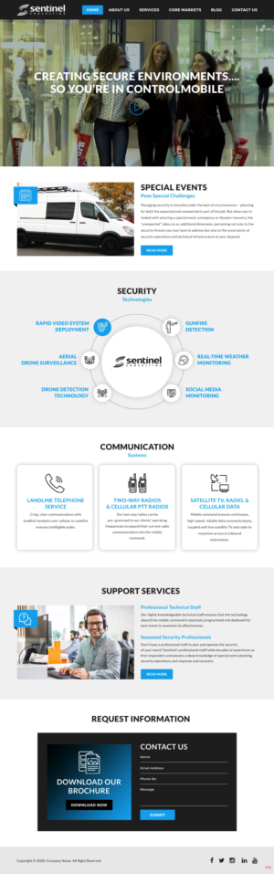 Diseño Web por pb para Sentinel Consulting, LLC | Diseño: #24522685
