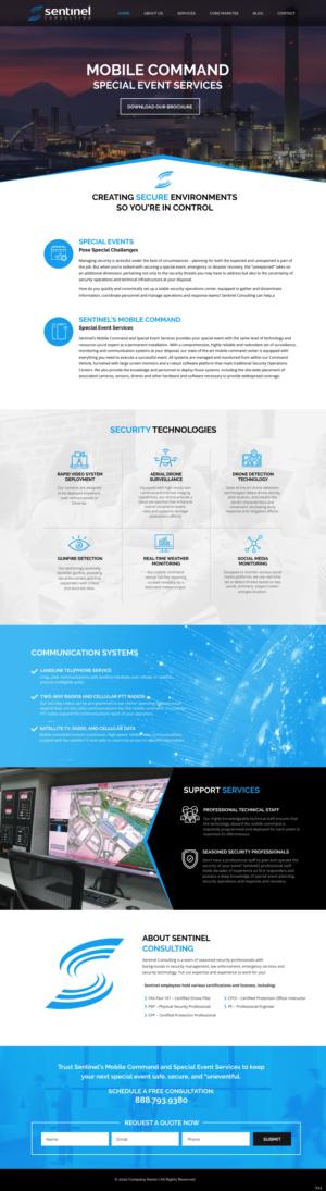 Diseño Web por pb para Sentinel Consulting, LLC | Diseño: #24522687