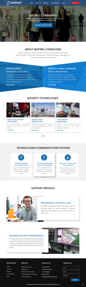Diseño Web por pb para Sentinel Consulting, LLC | Diseño: #24523892