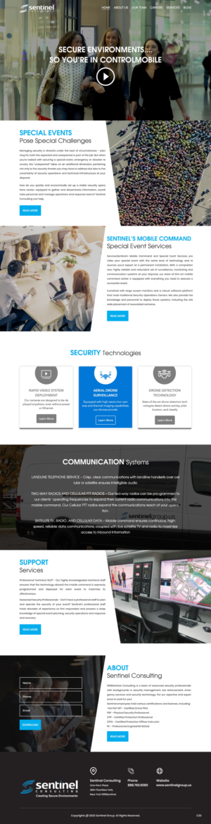 Diseño Web por pb para Sentinel Consulting, LLC | Diseño: #24523893