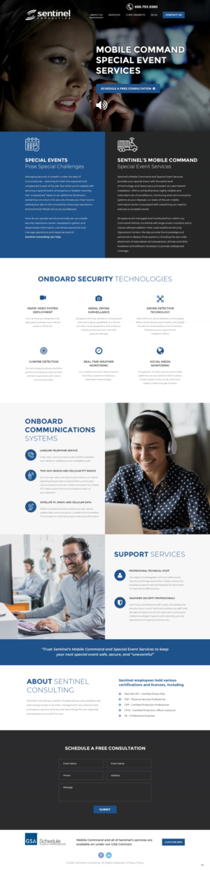 Diseño Web por pb para Sentinel Consulting, LLC | Diseño #24535274