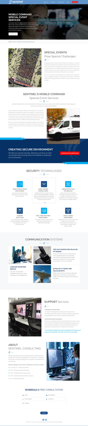 Web Design by Sbss for Sentinel Consulting, LLC | Design: #24527109