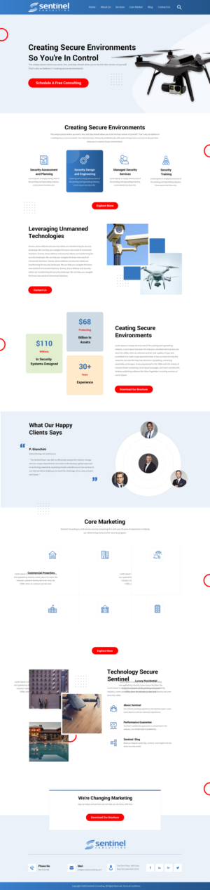 Diseño Web por rightway para Sentinel Consulting, LLC | Diseño #24519386