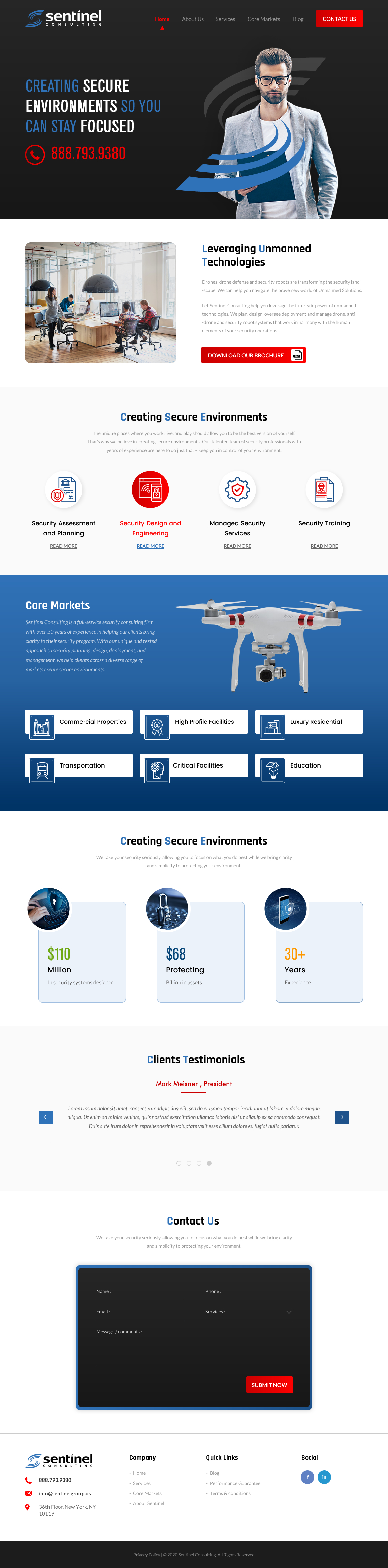 Web Design by rightway for Sentinel Consulting, LLC | Design #24519387