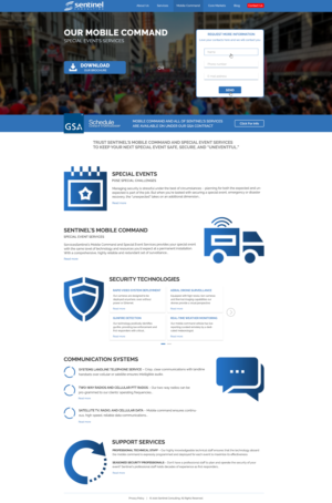 Diseño Web por BlackSmitt para Sentinel Consulting, LLC | Diseño #24547001