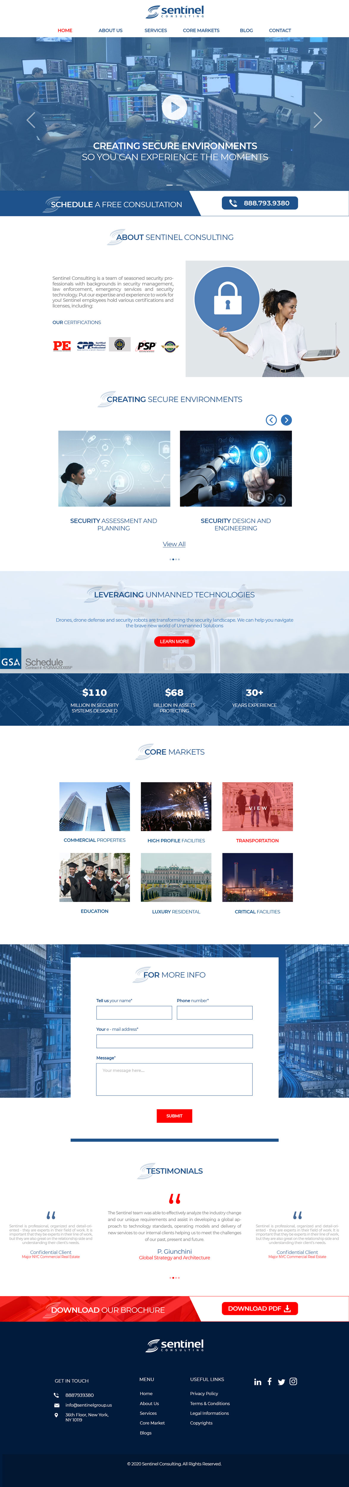 Web Design by Creative Slices for Sentinel Consulting, LLC | Design #24542815