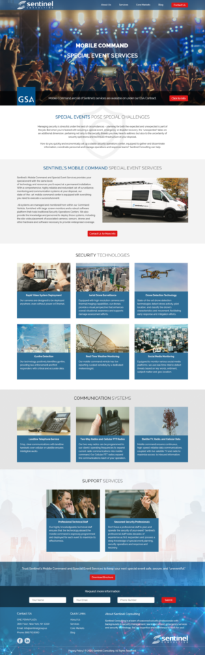 Diseño Web por SquishyBerry para Sentinel Consulting, LLC | Diseño #24532744