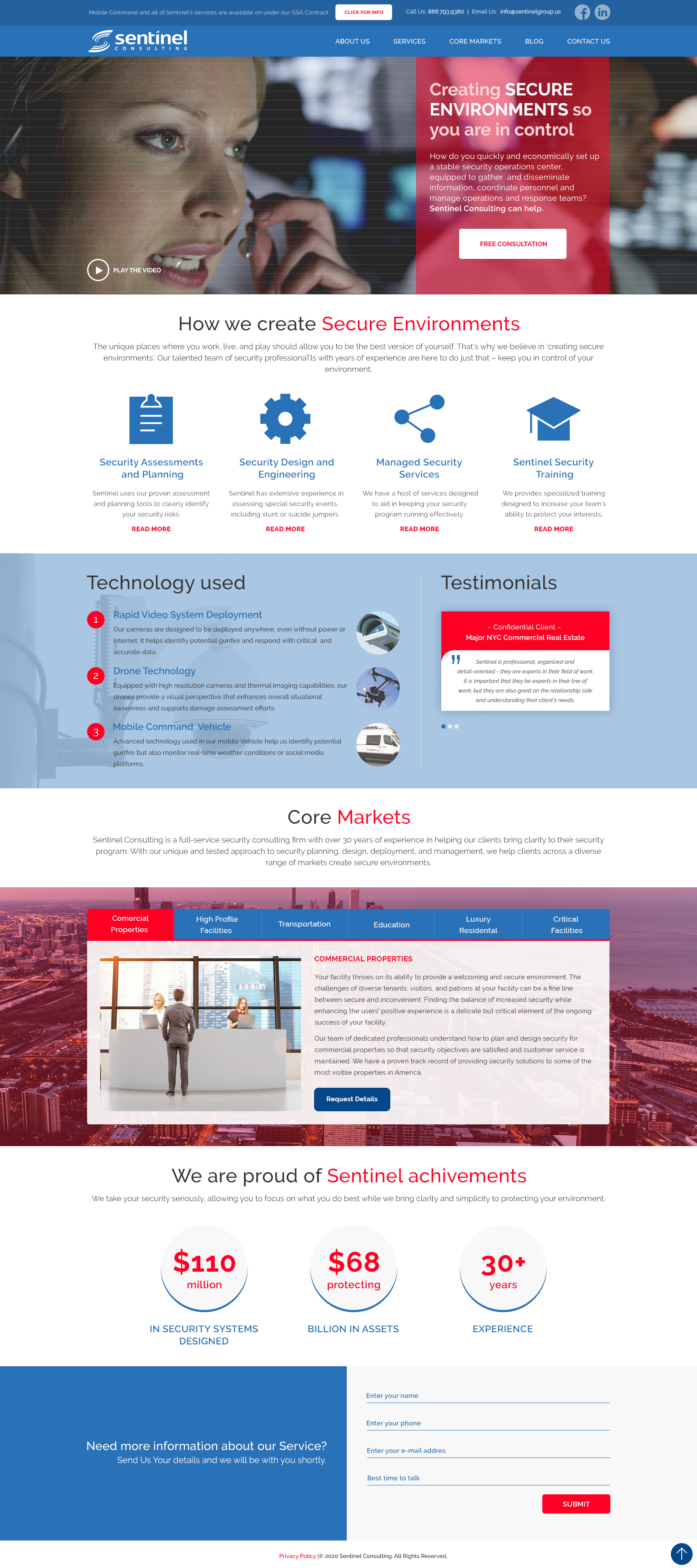Web Design by MarWeb for Sentinel Consulting, LLC | Design #24539300