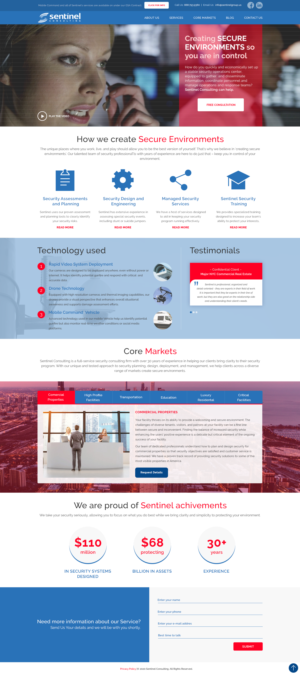 Diseño Web por MarWeb para Sentinel Consulting, LLC | Diseño #24539300