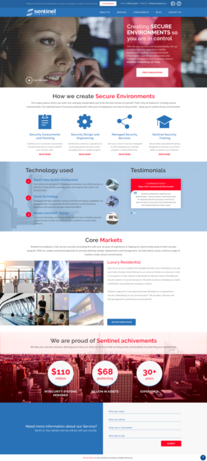 Web Design by MarWeb for Sentinel Consulting, LLC | Design: #24540236