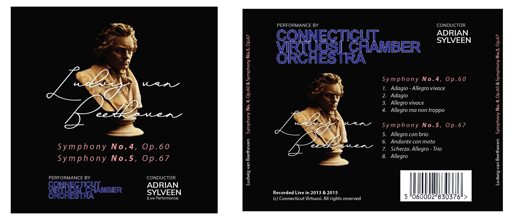 CD-Cover-Design von eleven für Connecticut Virtuosi Chamber Orchestra, Inc.  | Design #24514389