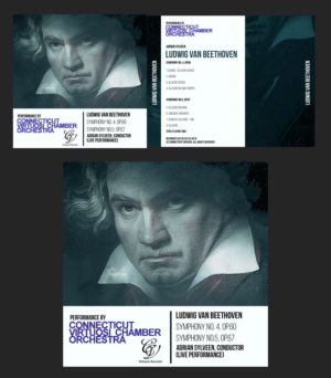 Beethoven Symphonies no 4&5 | CD-Cover-Design von Estratosphera